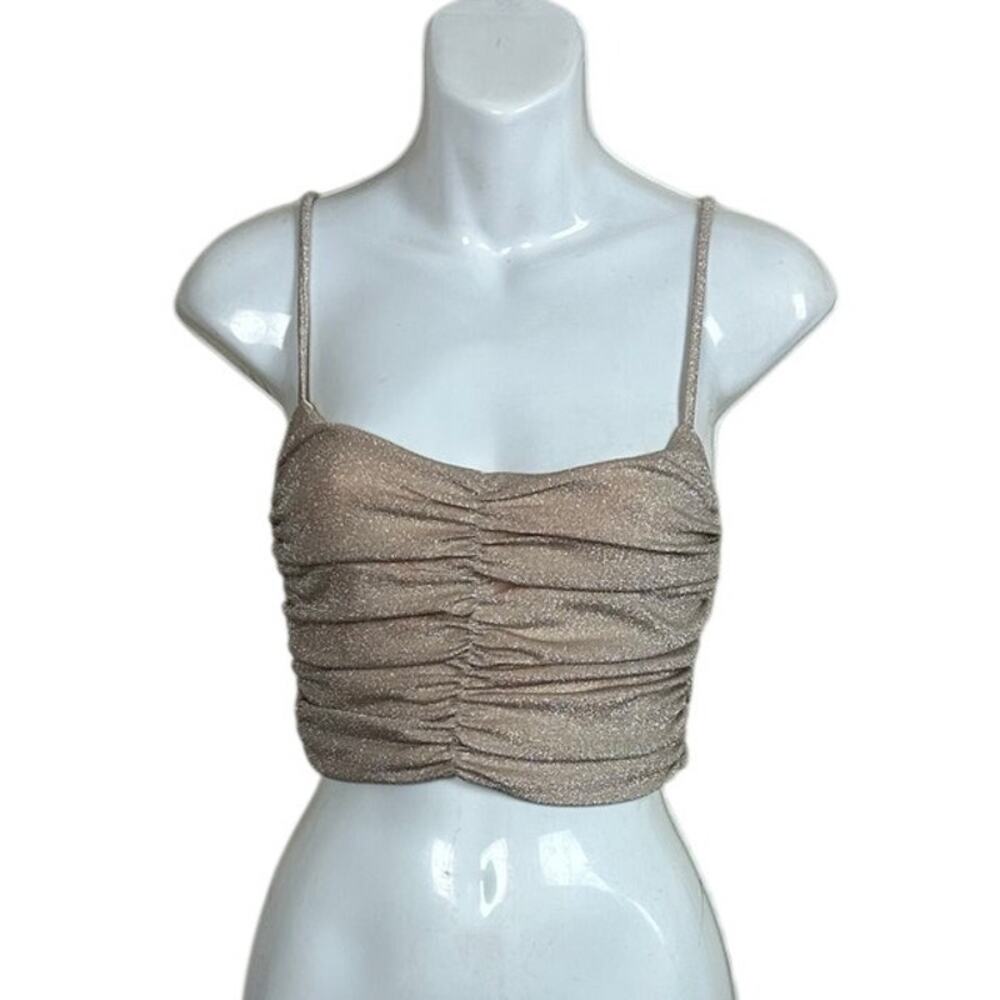 Princess Polly Gigi Glitter Ruched Tank size 2